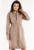 Rochie-hanorac din bumbac cu design modern