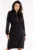 Rochie-hanorac din bumbac cu fermoar si slituri laterale