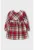 Rochie in carouri cu aplicatie cu funda