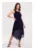 Rochie legata in jurul gatului – albastru marin – XXL