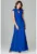 Rochie lunga K486 – poliester – albastru –