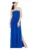 Rochie lunga – Poliester/Elastan – Albastru –