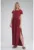 Rochie lunga burgundy – din bumbac