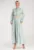 Rochie lunga casual cu volane – menta – fabricata din material usor –