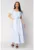 Rochie lunga cordon cu detalii ornamentale Light Blue 16339