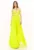 Rochie lunga cu bretele si slit lateral