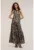 Rochie lunga cu imprimeu abstract