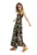 Rochie lunga cu model si slit lateral