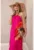 Rochie lunga cu prindere cu snur –