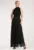 Rochie lunga de seara – neagra – poliester –