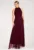 Rochie lunga de seara rosu – poliester-elastan –