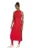 Rochie lunga din amestec de bumbac cu slit lateral