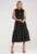 Rochie lunga  eleganta – fara maneci – neagra – pentru vara –