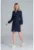 Rochie – maneca lunga – bleumarin – bumbac