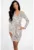 Rochie margot din paiete XS INTL Platin