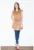 Rochie maro – piele intoarsa – cu capse si curea – poliester
