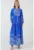 Rochie maxi –  BDART – inchidere cu nasturi – textil – albastru indigo