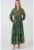 Rochie maxi – HiCCUP BDART – inchidere cu nasturi – textil – verde padure