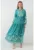 Rochie maxi –  BDART – inchidere cu nasturi – textil – verde prafuit