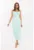 Rochie maxi –  Floral – Verde – Poliester