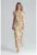 Rochie maxi  M668 – bej – poliester 95% – elastan 5%