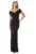 Rochie maxi – Negru – Jerseu