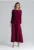 Rochie maxi burgundy – maneci lungi – poliester