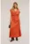 Rochie maxi cu croiala in A si decolteu in V