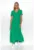 Rochie maxi cu decolteu in V si fronseuri