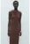 Rochie maxi cu drapaje la decolteu