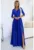 Rochie maxi cu fanta pe picior si decolteu in V –