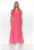 Rochie maxi cu fronseuri si decolteu in V