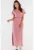 Rochie maxi cu maneci scurte si insertie elastica in talie