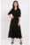 Rochie maxi cu model petrecut si maneci 3/4