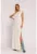 Rochie maxi cu pernute la umeri –
