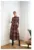 Rochie maxi cu volan – imprimeu aztec – model 1 –