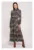 Rochie maxi cu volan – imprimeu aztec – model 2 –