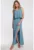 Rochie maxi cu volan in partea de sus –
