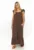 Rochie maxi cu volane aplicate