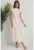 Rochie maxi dama –  imprimeu floral – roz – textil