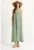 Rochie maxi dama –  poliester/bumbac – verde