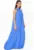 Rochie maxi de bumbac cu decolteu american