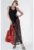 Rochie maxi din plasa cu slituri laterale