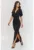 Rochie maxi drapata cu decolteu in V