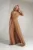 Rochie maxi  eleganta – fanta – bej – poliester