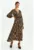 Rochie maxi evazata cu animal print