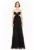 Rochie maxi evazata de matase cu spate decupat