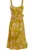 Rochie maxi florala Fibra sintetica/In – Galben