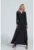 Rochie maxi neagra model M705 – maneci lungi – negru – poliester
