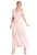 Rochie maxi – plisata – volane pe maneci – roz – viscoza – elastan – poliester –